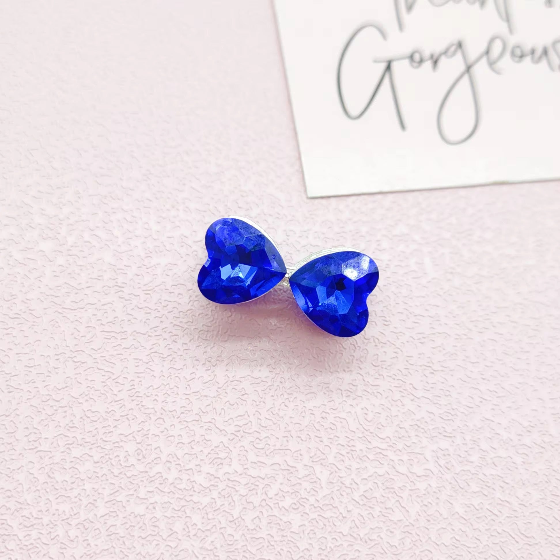 Metal Rhinestone Bow