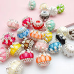 20mm Heart Pearl and  Rhinestone Fancy Beads (5pcs)-BB2