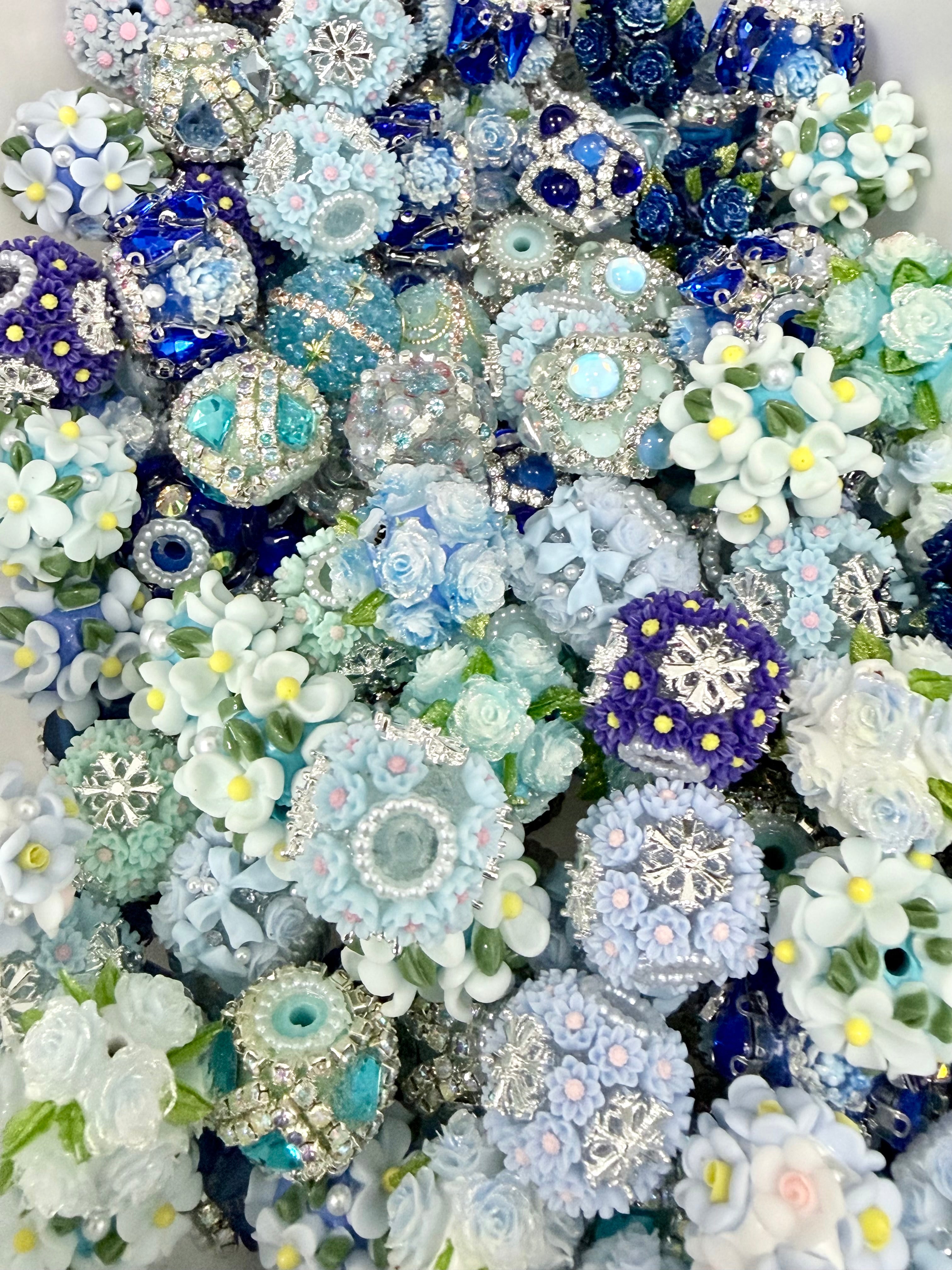 Fancy Rhinestone Color Bead Mixes (20pcs)