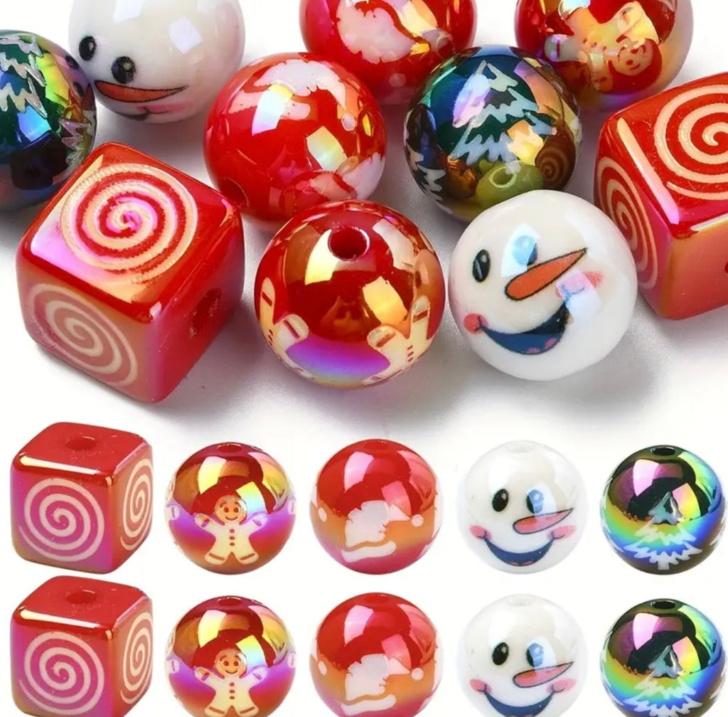 16mm Christmas Bead Mix