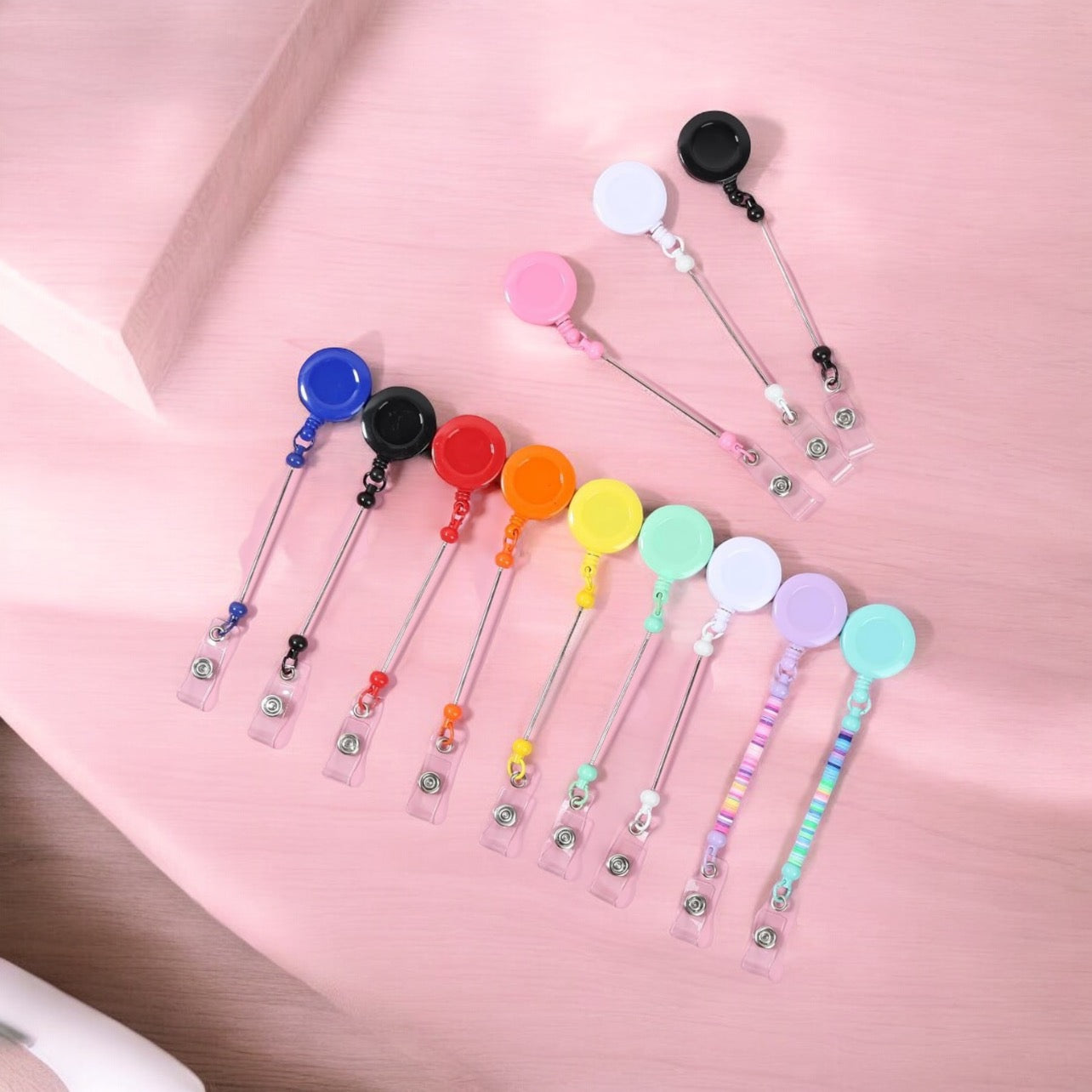 Beadable Badge Reel (Solid Colors) Main image