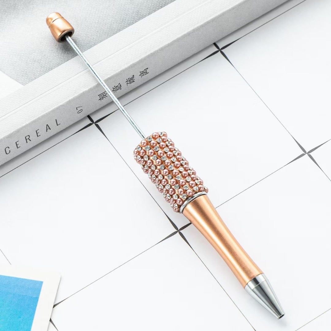 Pearl Rhinestone Beadable Pens