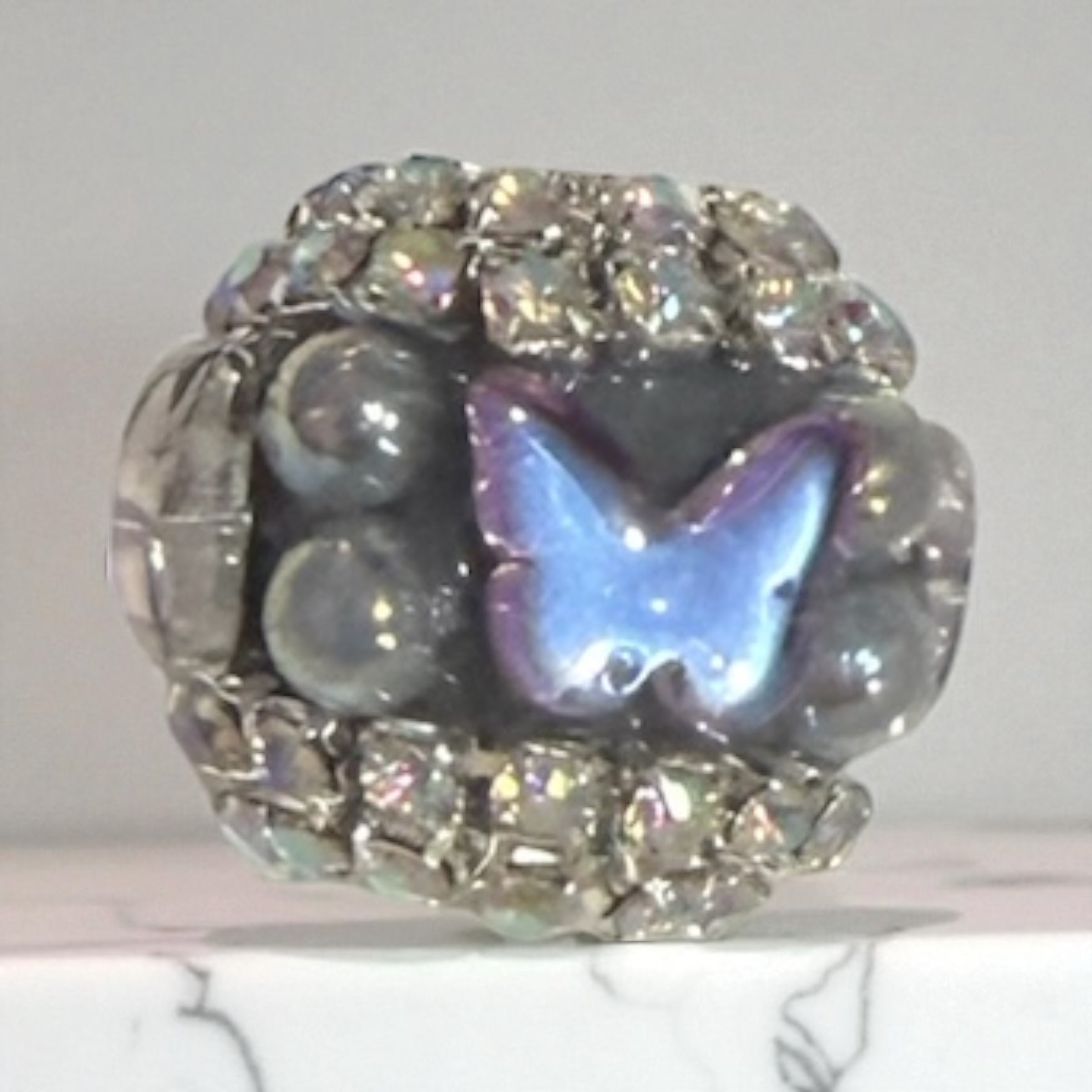 16mm Fancy Crystal Butterfly Beads-S22
