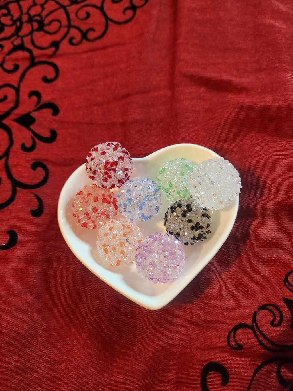 20mm Rhinestone Sugar Beads