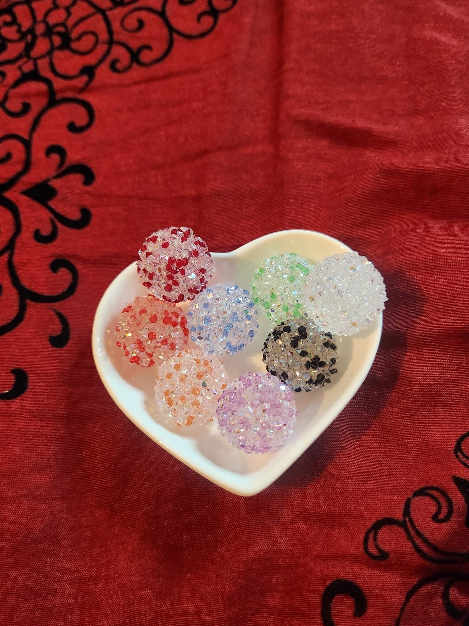 20mm Rhinestone Sugar Beads