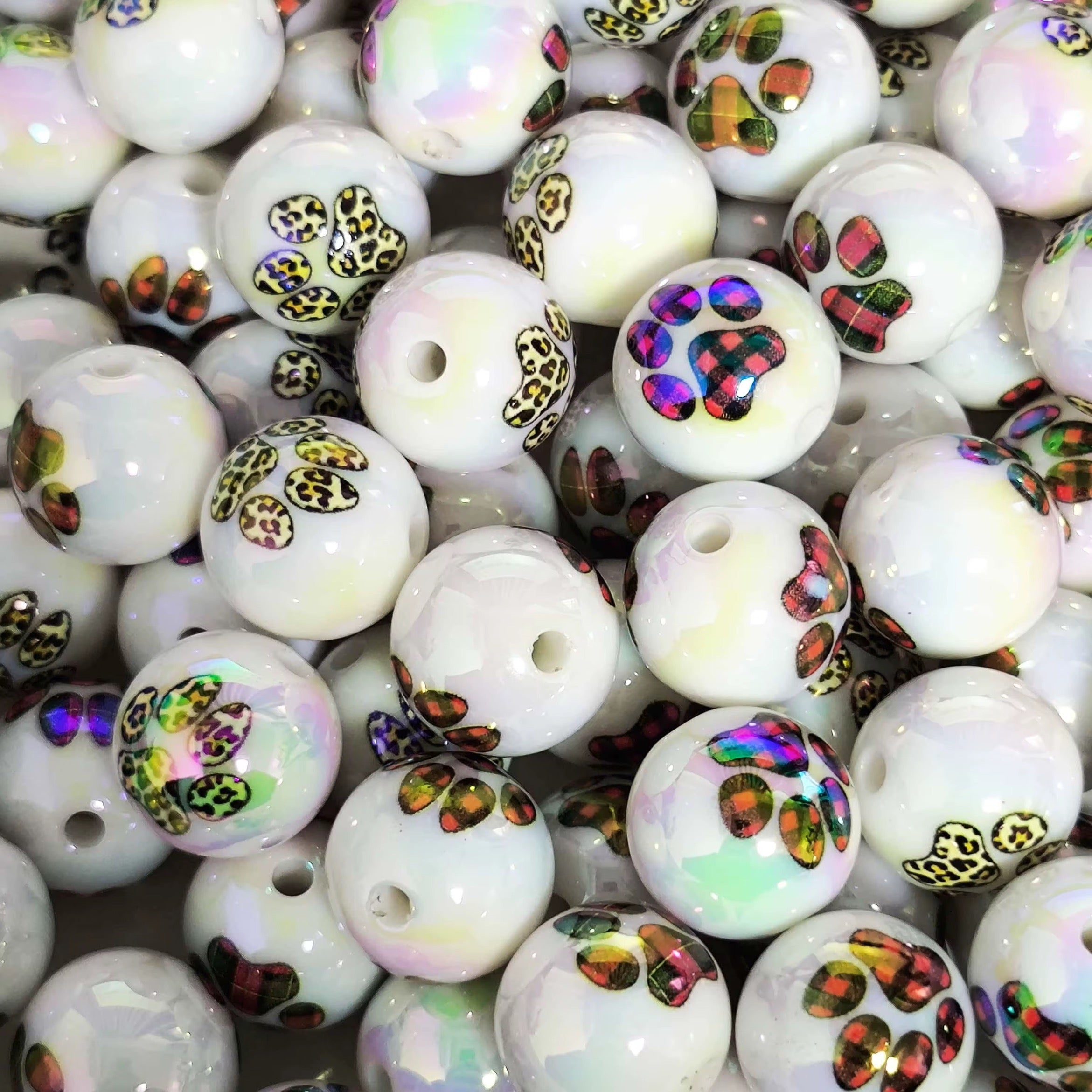 16mm Paws Beads Mix -D2 Main image