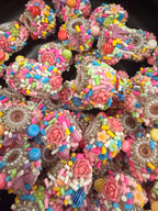 18mm  Sprinkles, Lollypop and Glower Fancy Beads (5pcs)
