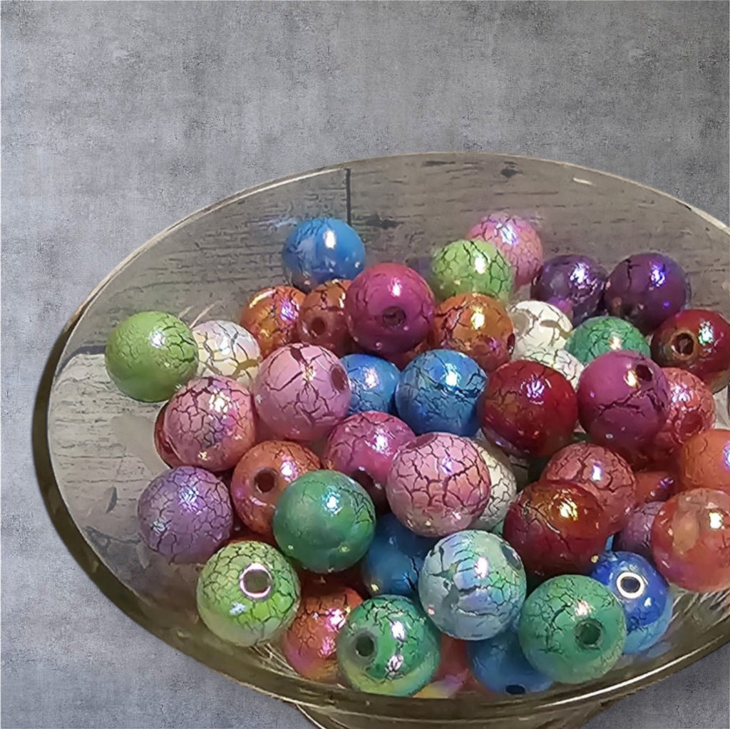 16mm Cracked Paint Beads-G3