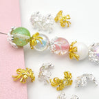 Metal Bow Bead Caps (10pcs)