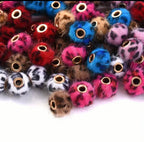 Leopard Print Spacer Beads-Q18