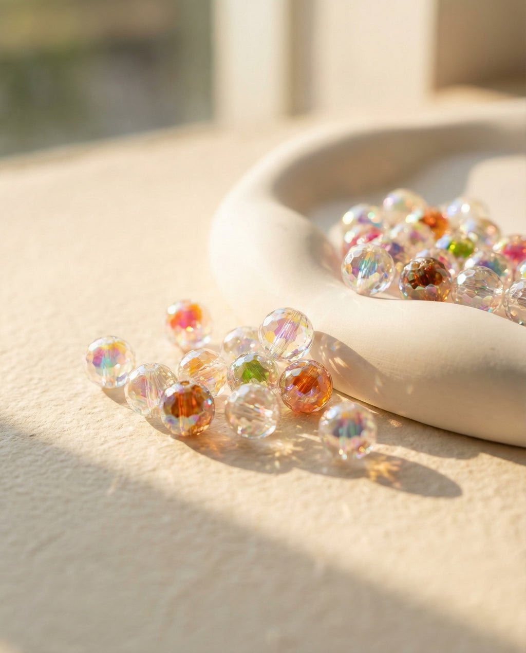 16mm AB Double Layer Disco Clear Beads Mix-N3
