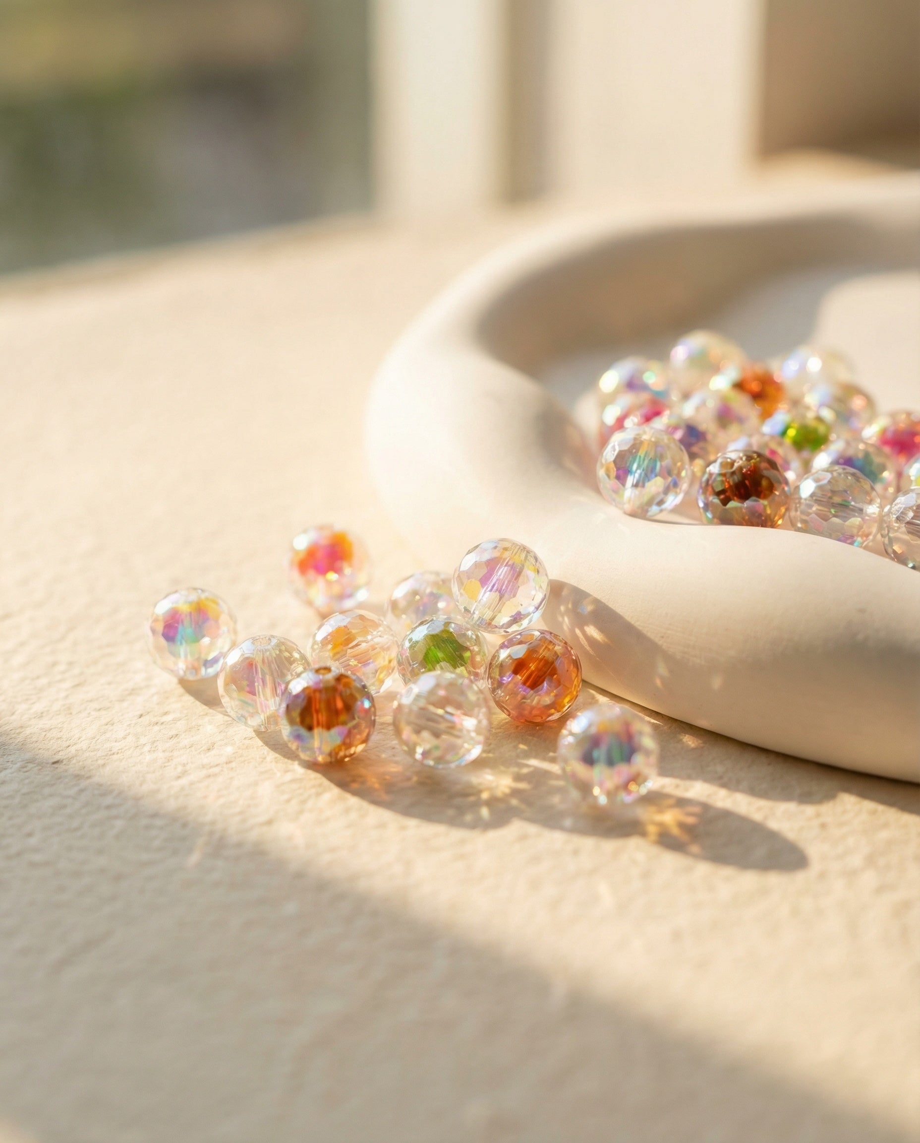 16mm AB Double Layer Disco Clear Beads Mix-N3