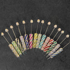 Diagonal Rectangle Square Rhinestone Beadable Pens