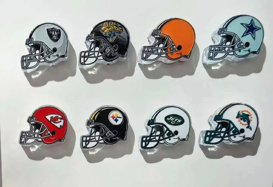 Football Helmets Acrylic Focal Mix-💕
