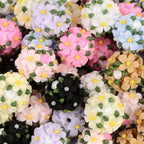 16mm Fancy Clay Daisy and Stone Beads-S6