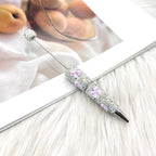 Silver Bow Tie Clay Rhinestone Beadable Pens