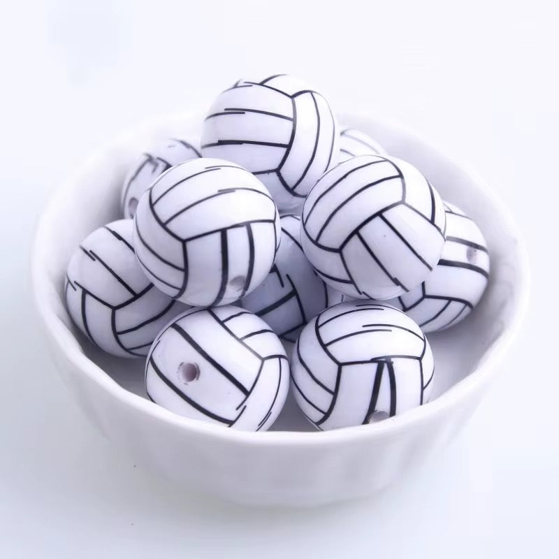 15mm Volleyball Silicone Bead Main image