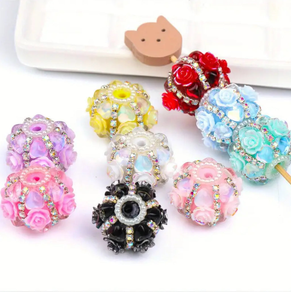 18mm Fancy Hearts and Roses