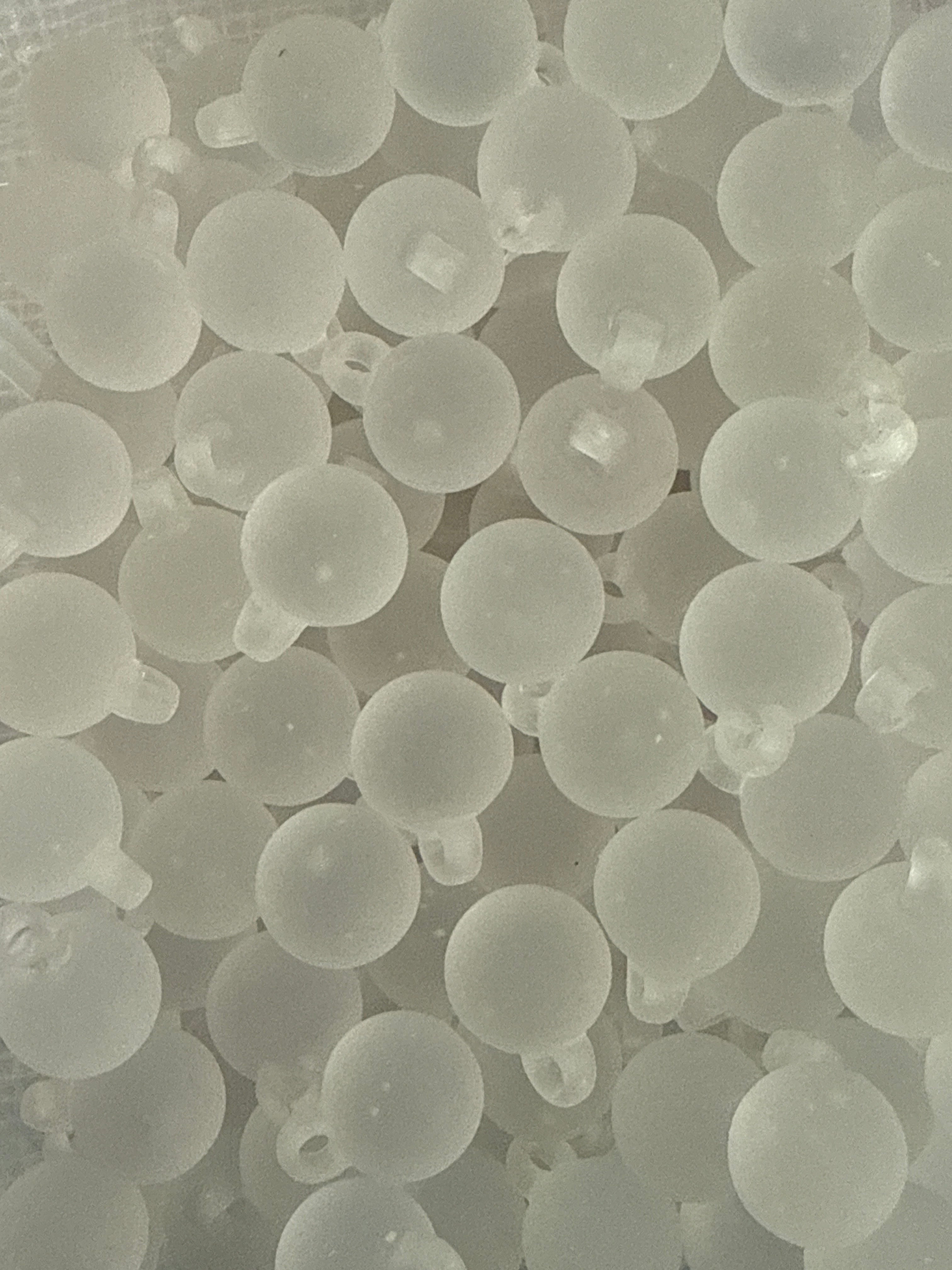 16mm Frosted Solids Pendant Beads (Single Color and Mix)