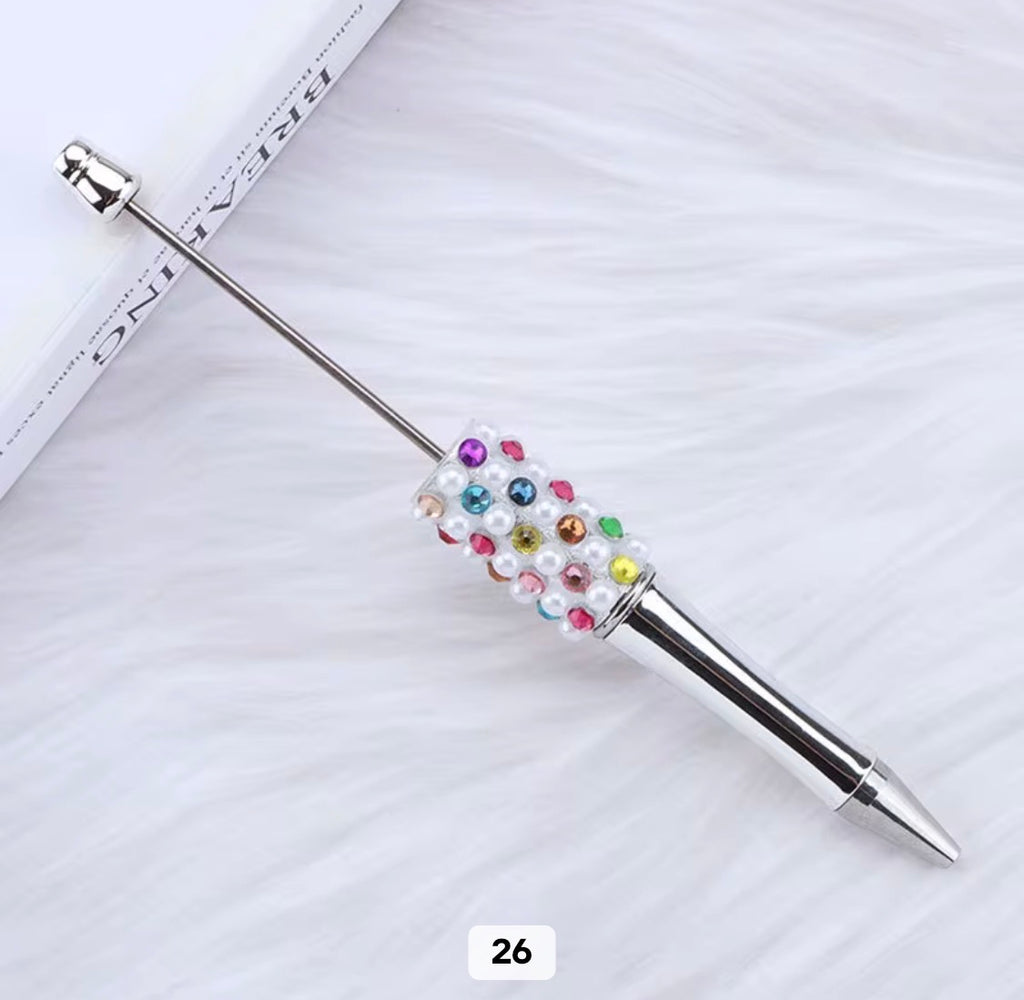 Rhinestone Pearl Shinny Metallic Beadable Pens