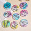 31mm Round Flat Motivational Theme AB Beads-GG17