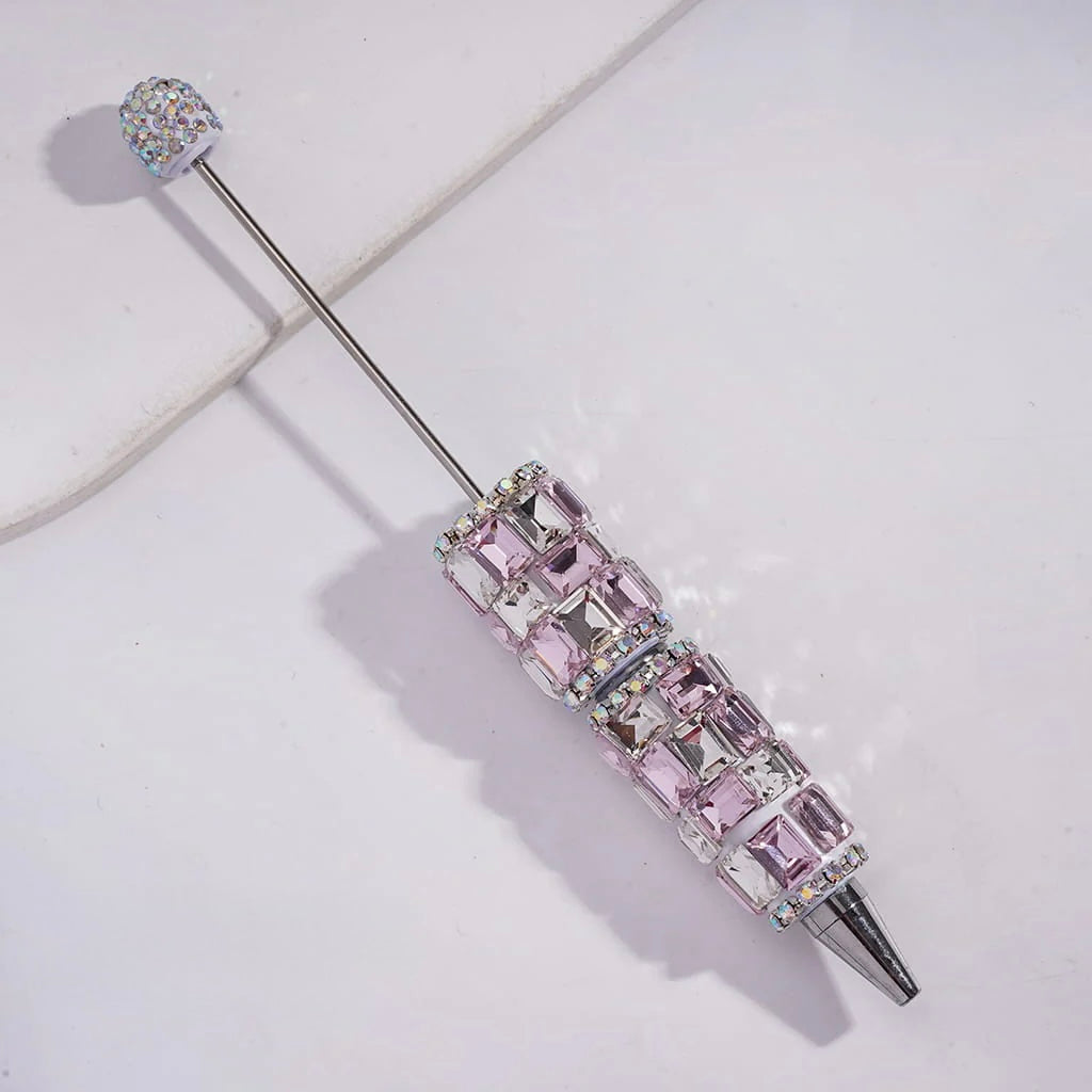 Rectangle Square Rhinestone Beadable Pens