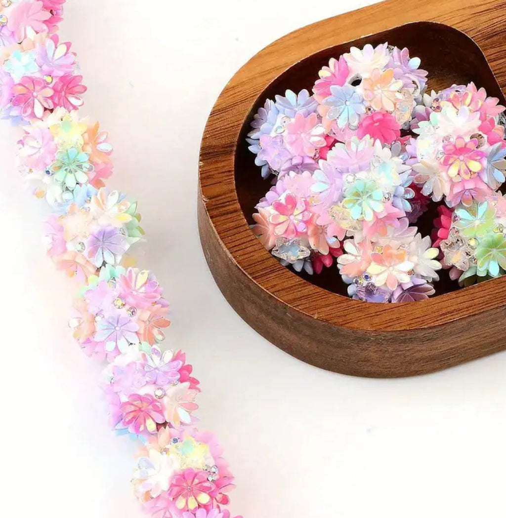 16mm Multicolor Daisy Fancy Beads
