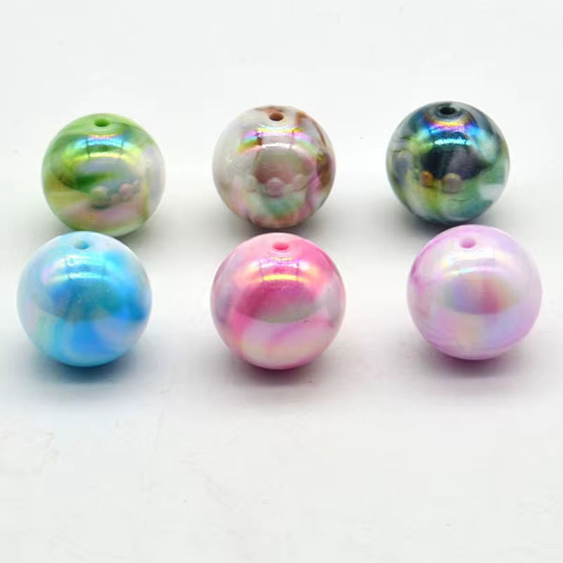 16 mm Marbled AB Covered Beads Mix-I23