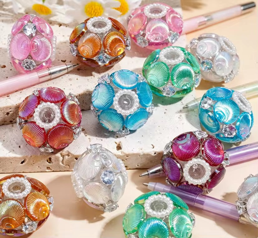 20mm Shell Rhinestone Fancy Beads (5pcs) Main image