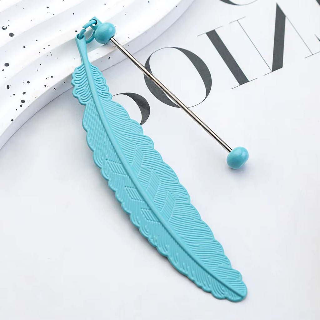 Feather Beadable Bookmark