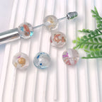 16mm Clear Embedded with Seashells Luxury Beads-E23