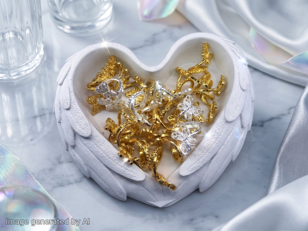 Butterfly Wrap Around Metal Spacer (Gold & Silver)