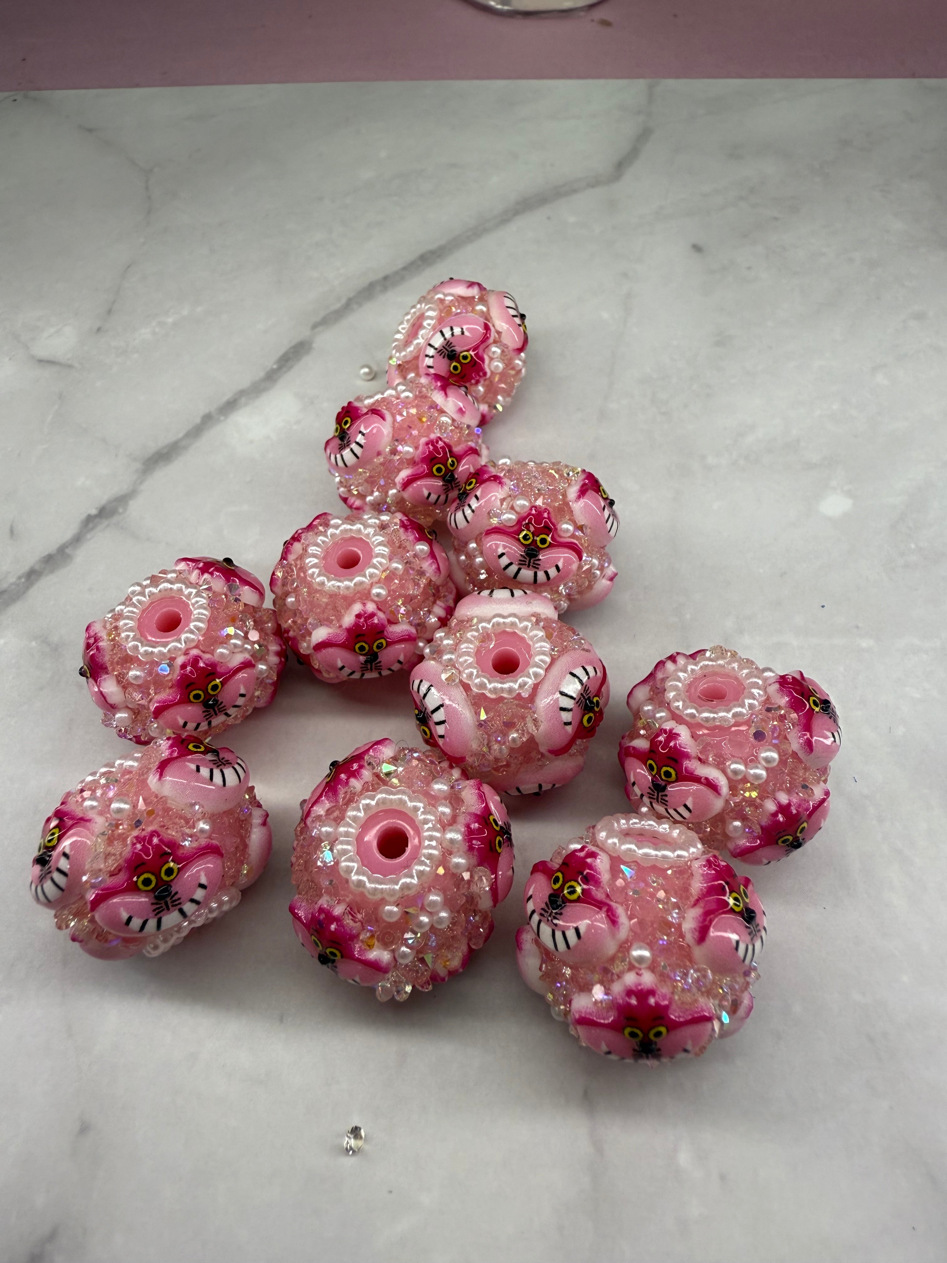 18mm Rhinestones Sugar Character Beads