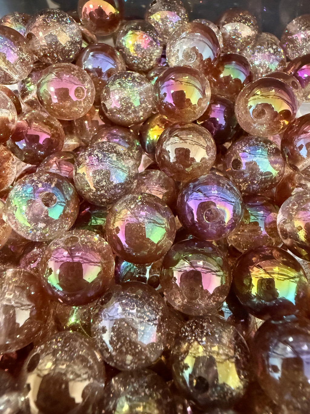 16mm Luxury AB Shimmer and Glitter Beads (Mix and Single colors)