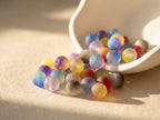 16mm 2-toned Matte Cat-eye Beads Mix-O20
