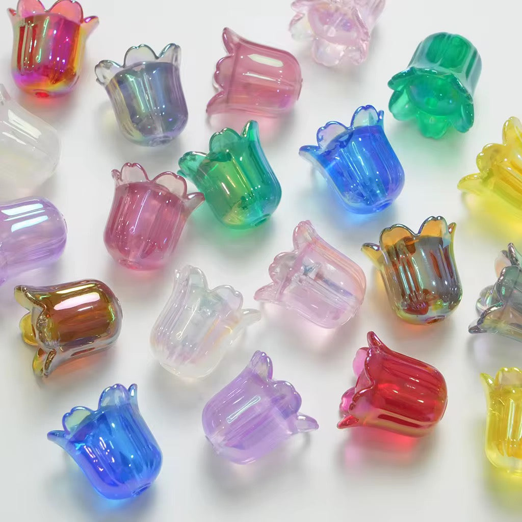 15mm Tulip Flower Beads-🎡 Main image