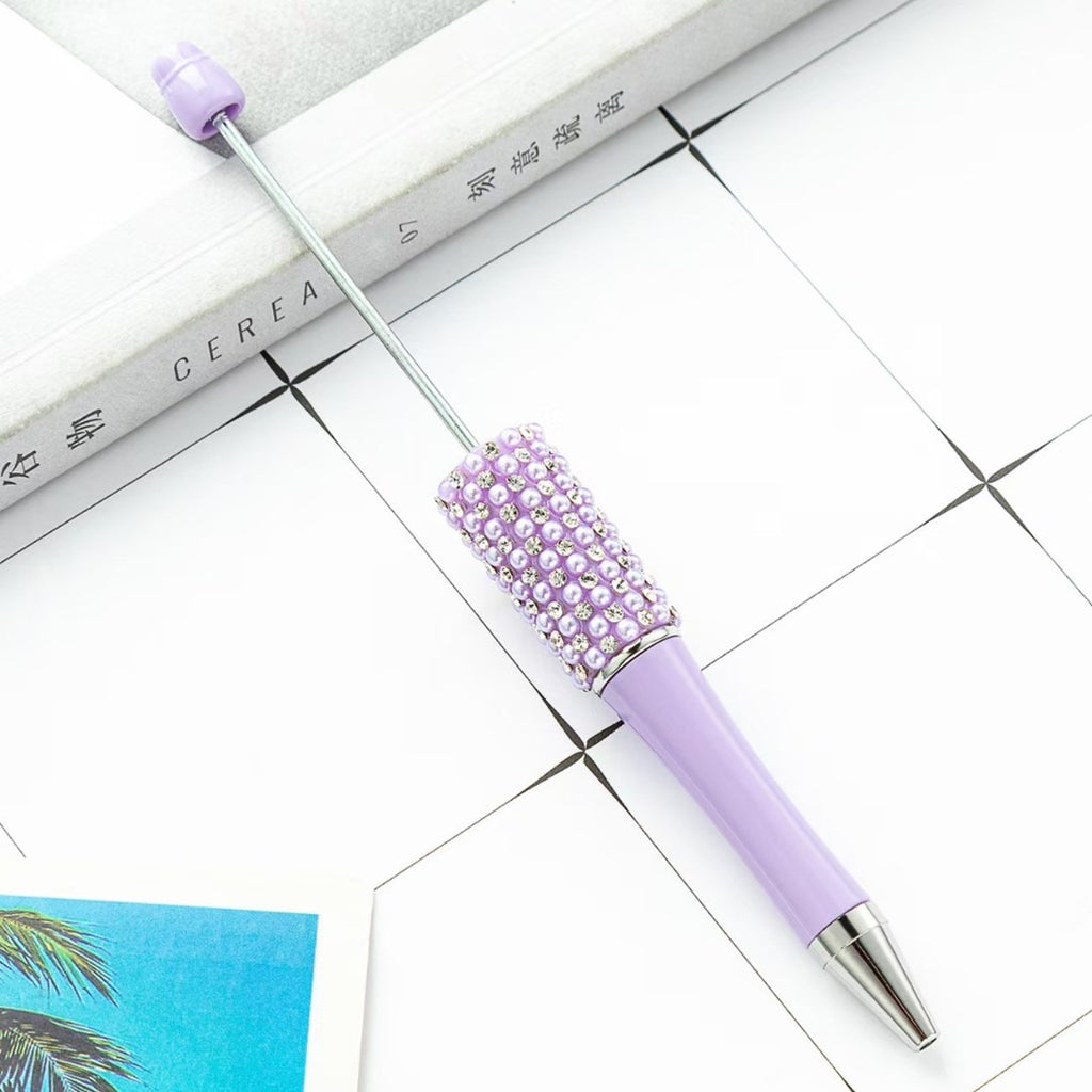 Pearl Rhinestone Beadable Pens