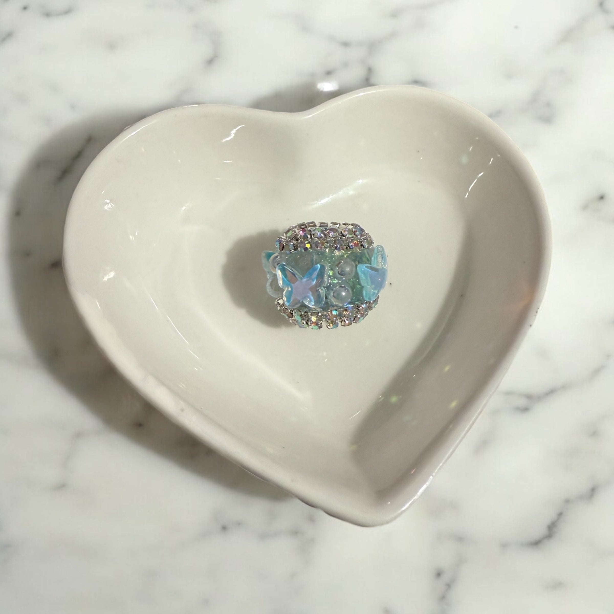 16mm Fancy Crystal Butterfly Beads-S22