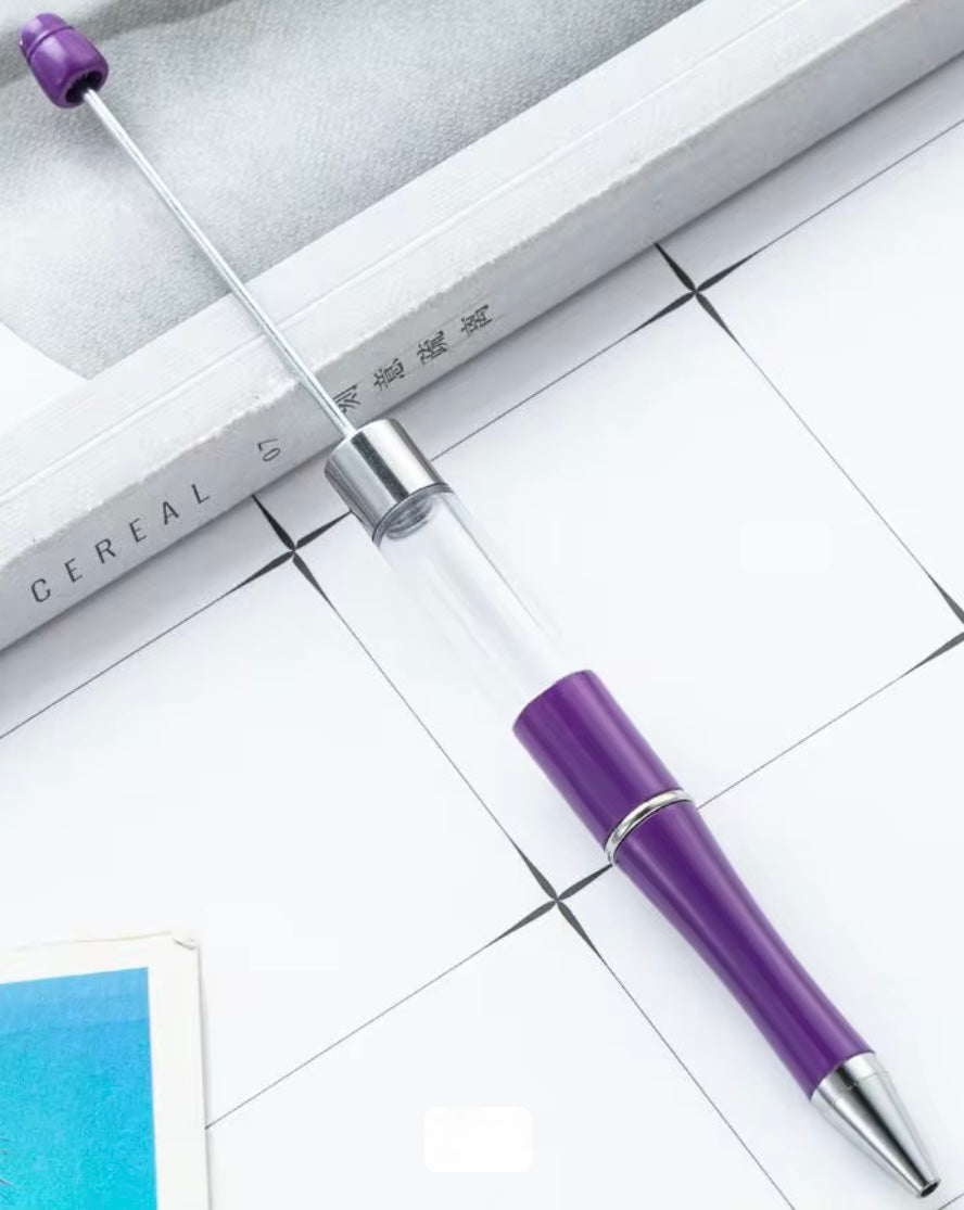 Shaker/Snowglobe beadable pens (Style 2)