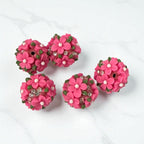 18mm Fancy Clay Daisy and Stone Beads (Brights)