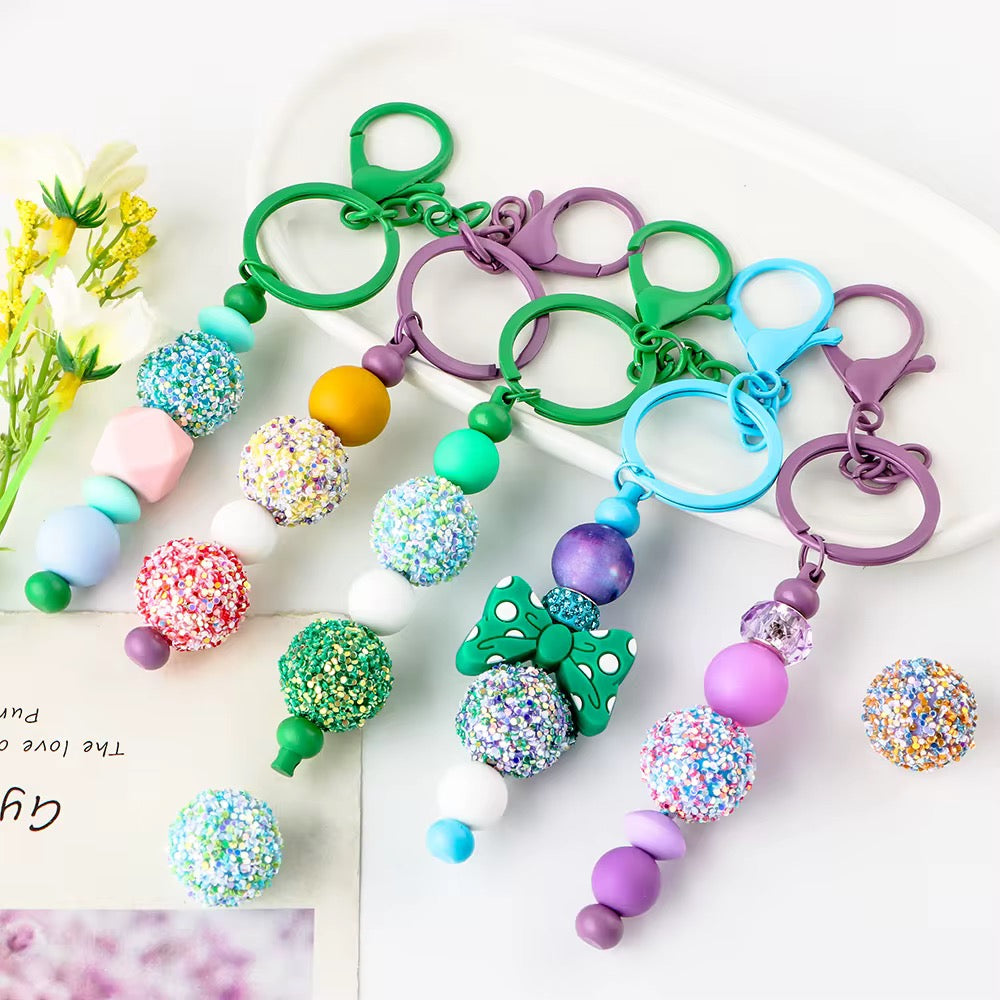 18mm Glitter Beads