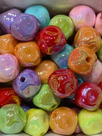 16mm Irregular Shape UV Covered Beads Bright Mix-A14