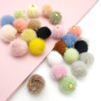 16mm Fuzzy Pendant Beads Mix-K10