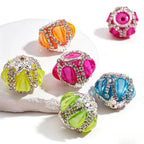 20mm Neon Waterdrop Rhinestone Fancy Beads (5pcs)-T9