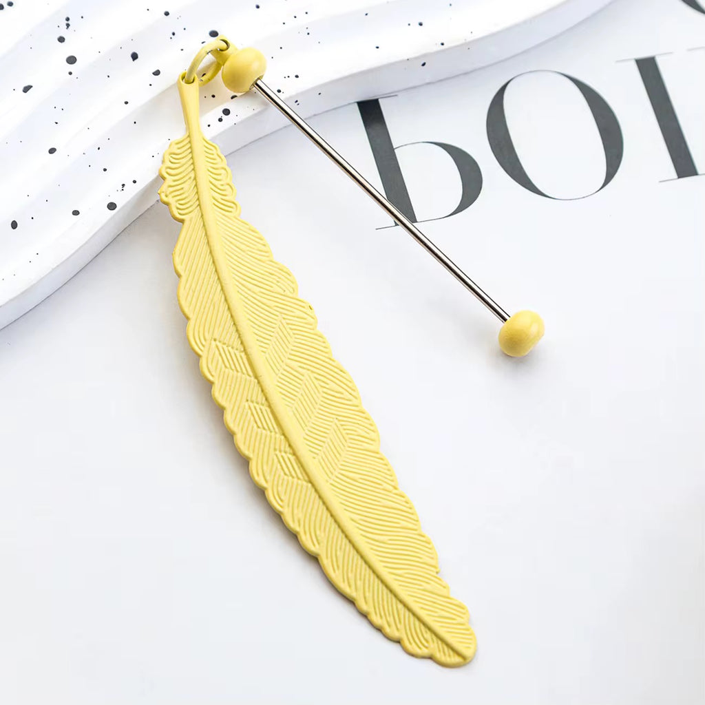 Feather Beadable Bookmark