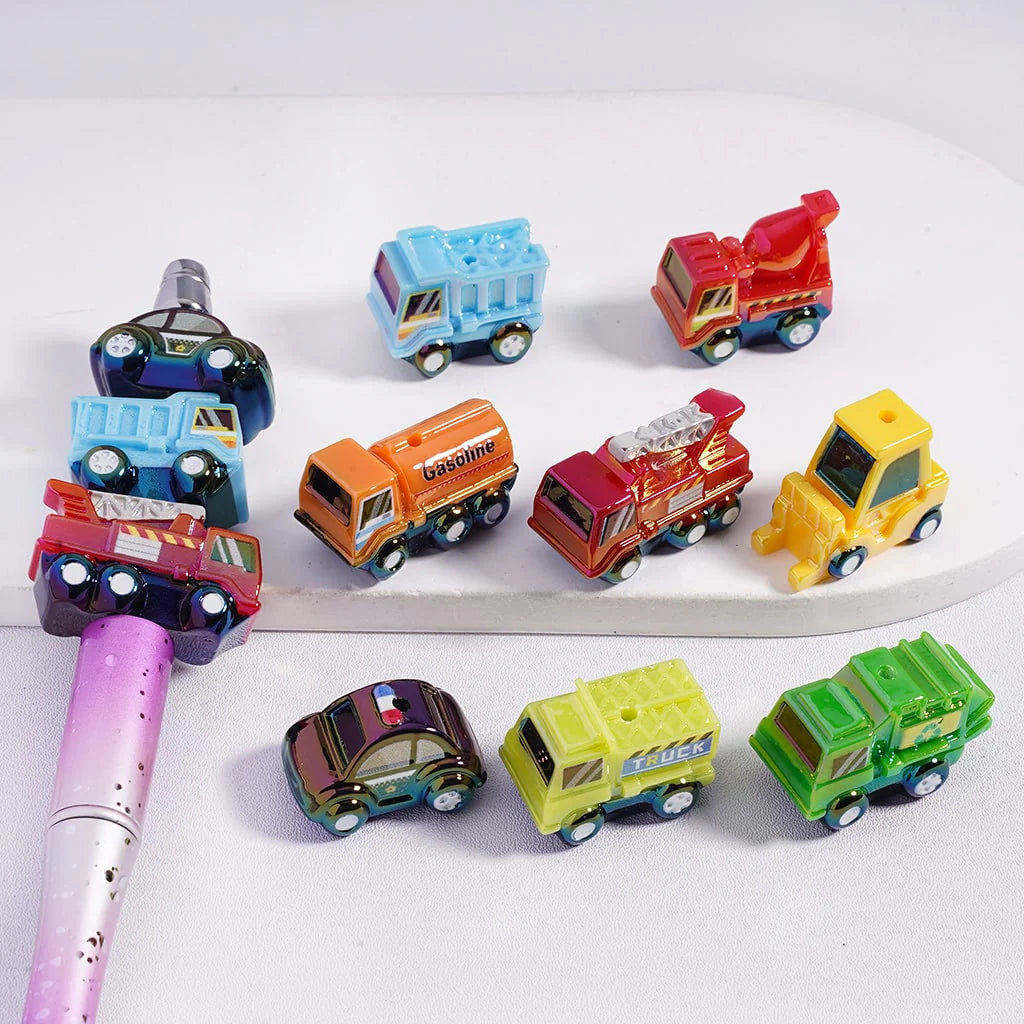 Work Vehicle Car Beads (5pcs)-💕 Main image