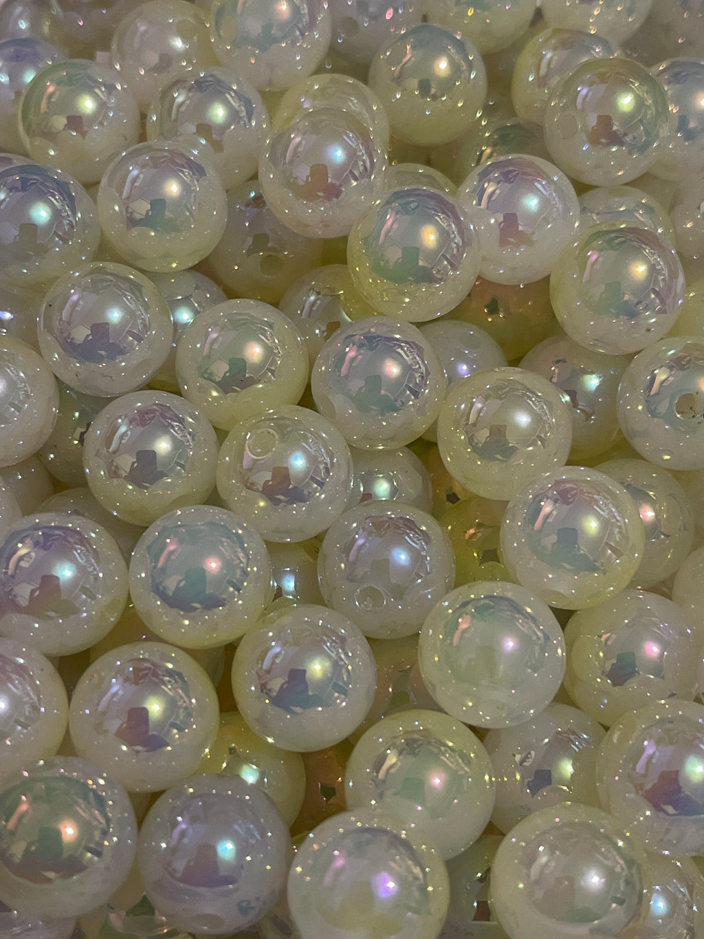 16mm Glossy Ombre Color Acrylic Beads With UV Finish (Mix & Single Colors)
