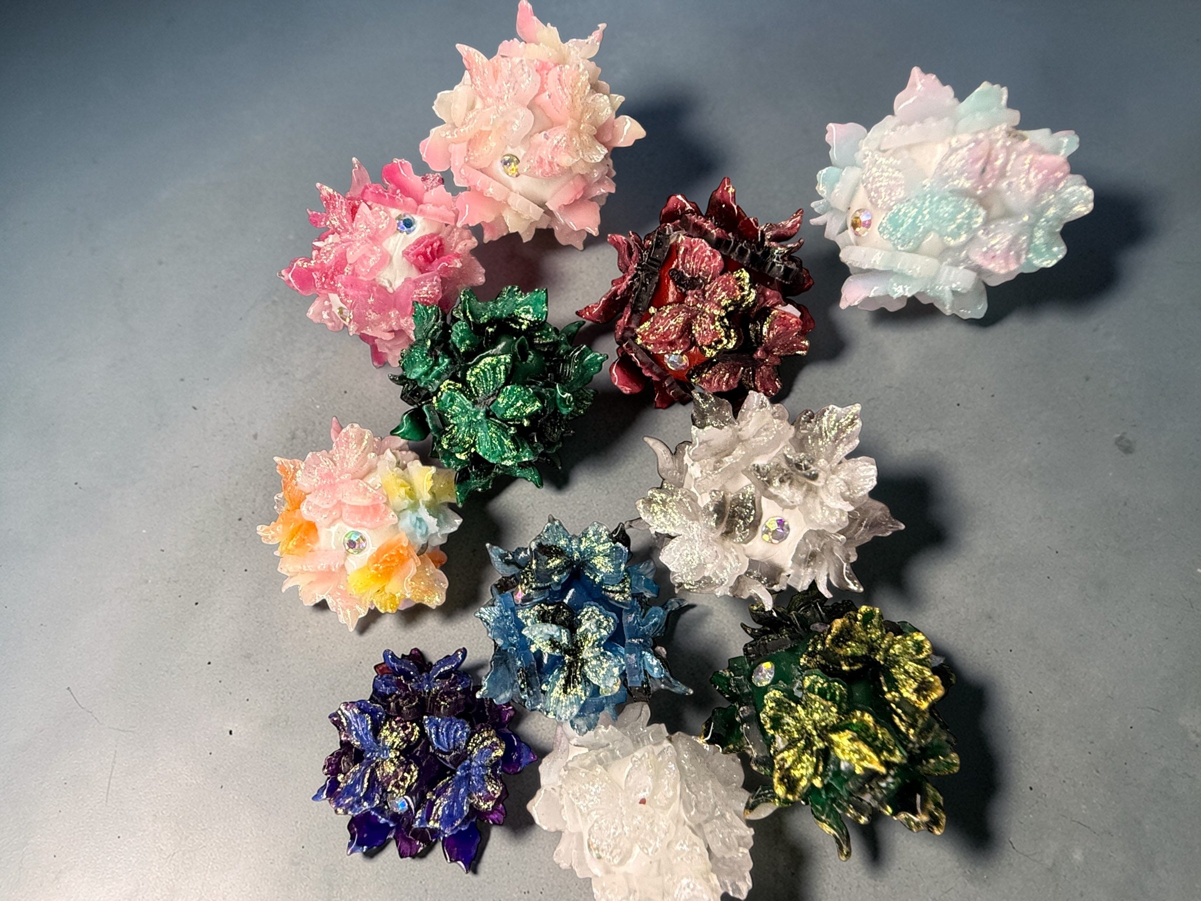 17mm Soft Butterfly Fancy Bead  Mix (5pcs) 💕