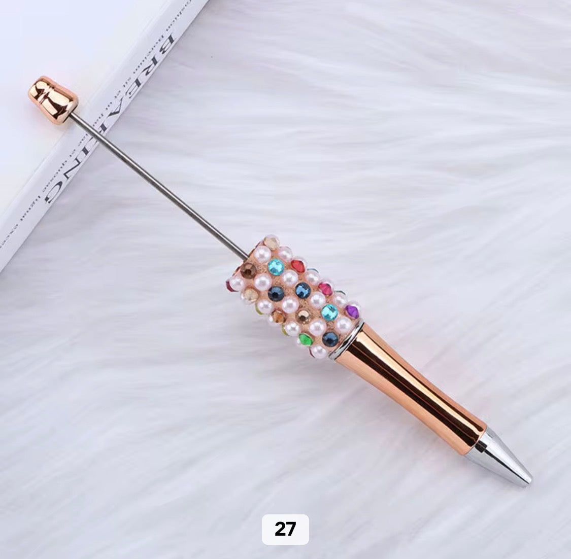Rhinestone Pearl Shinny Metallic Beadable Pens