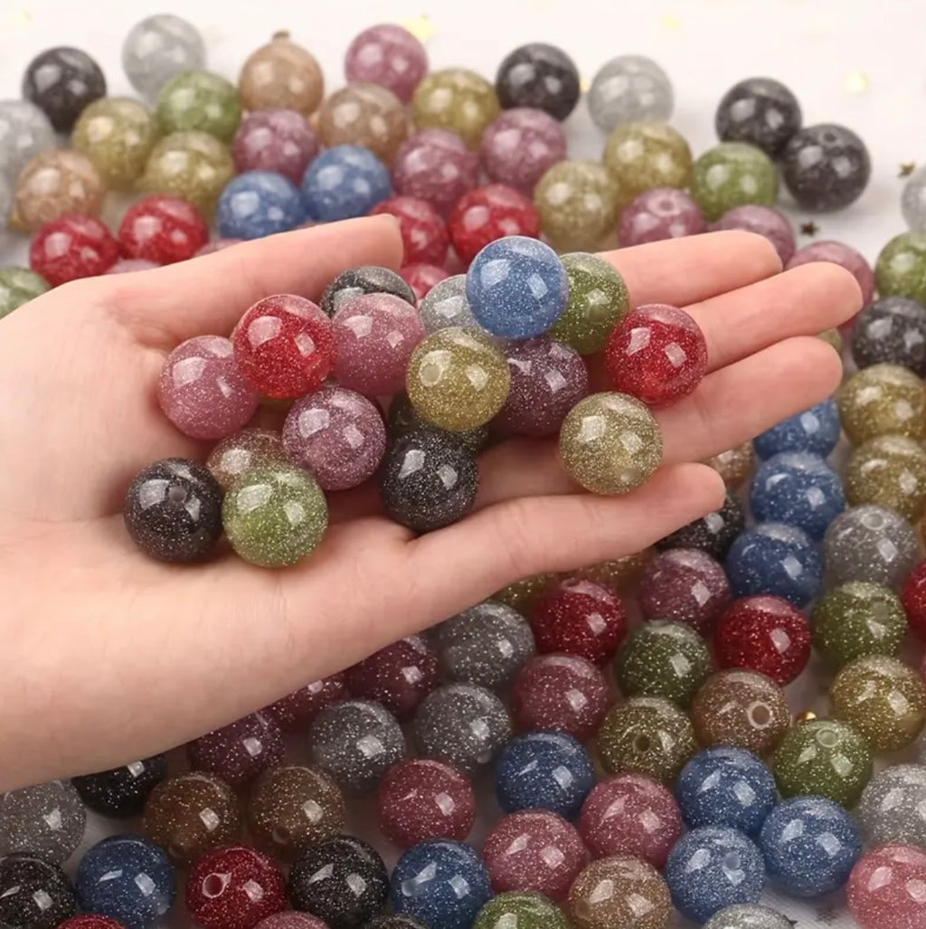 16mm Super Glitter Beads-Q20